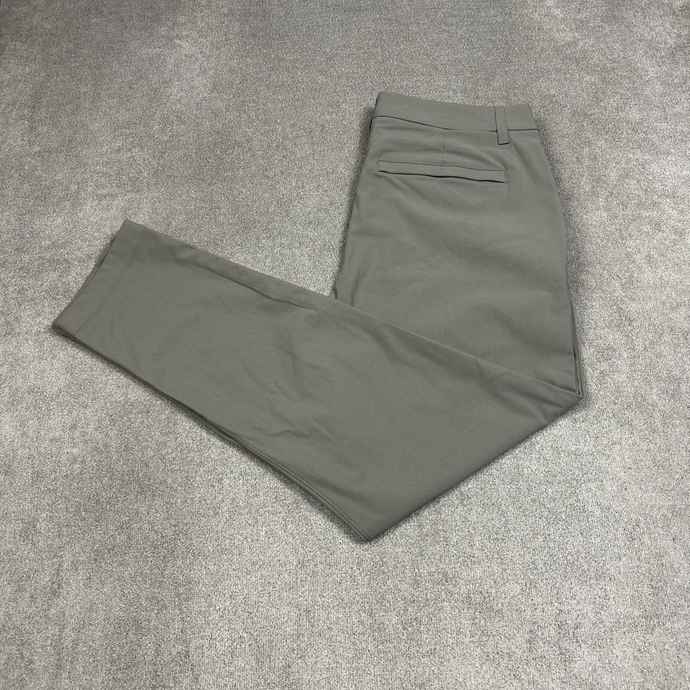 Lululemon ABC Slim Fit 5 Pocket Pants 30L Navy Brown Mens 33x30 Warpstreme